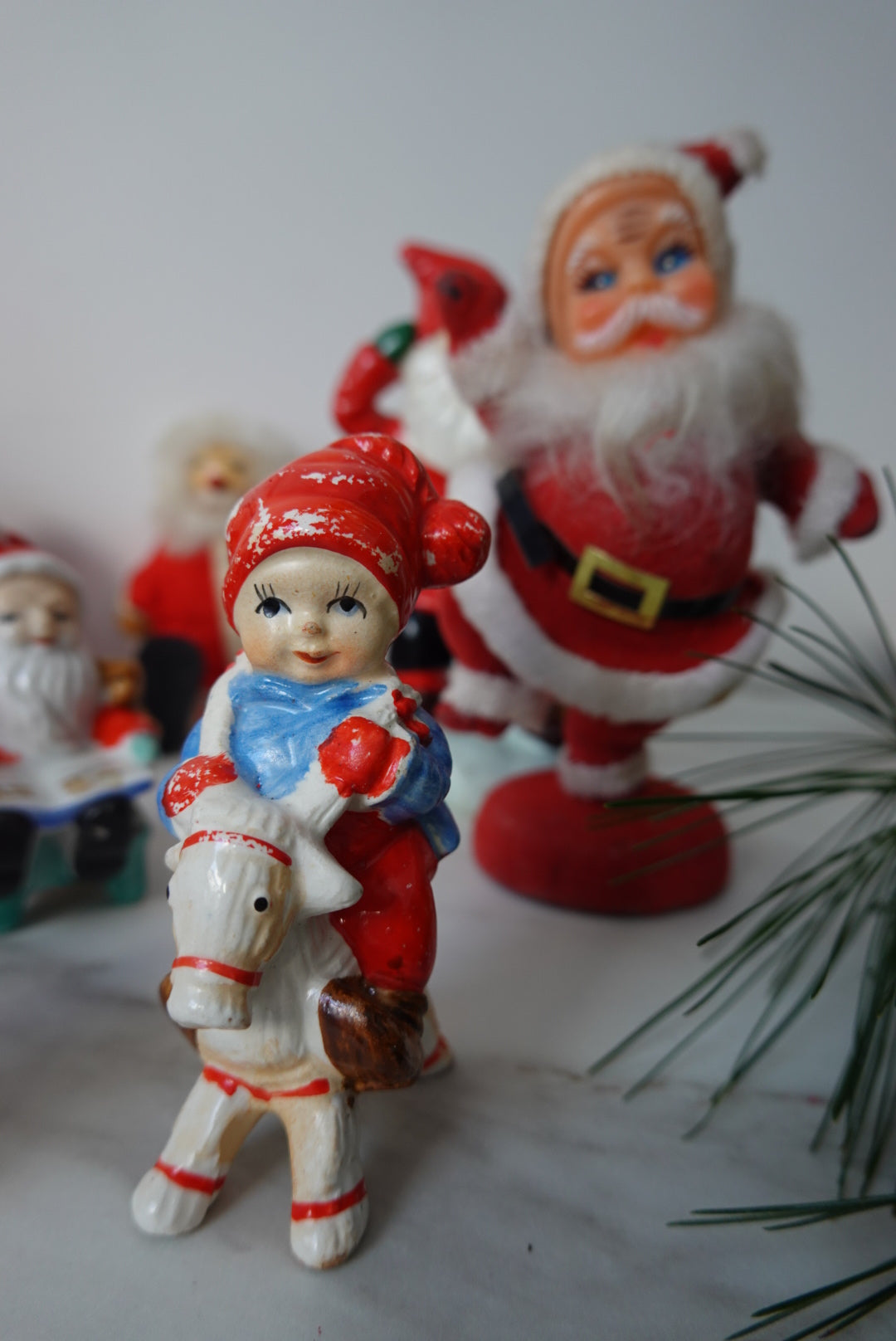 Lott med julefigurer