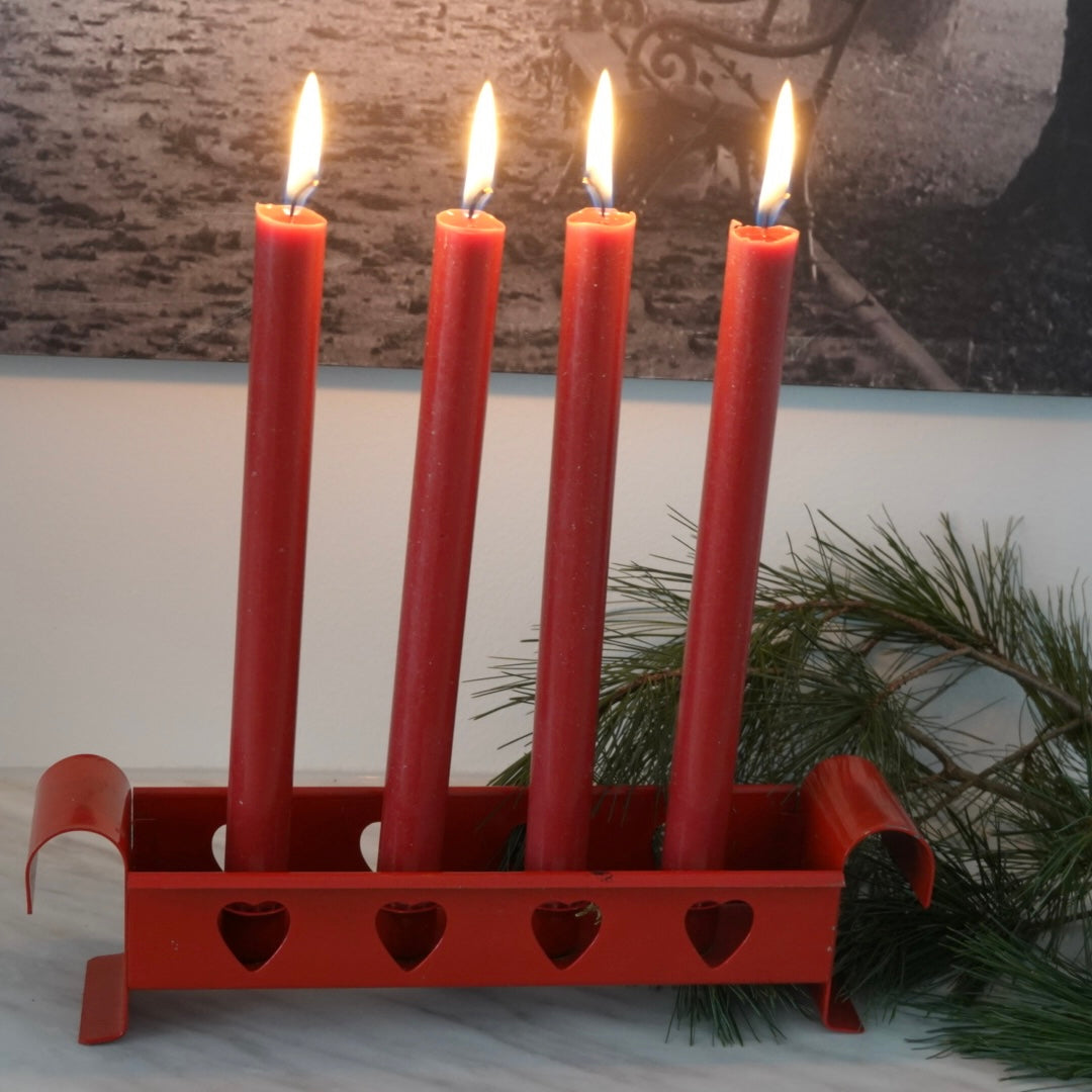 Adventstake rød - secondhand