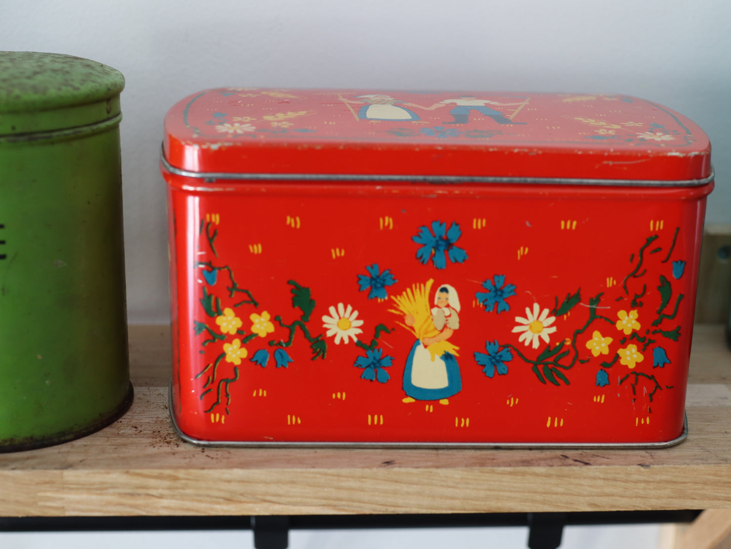 Vintageboks rød