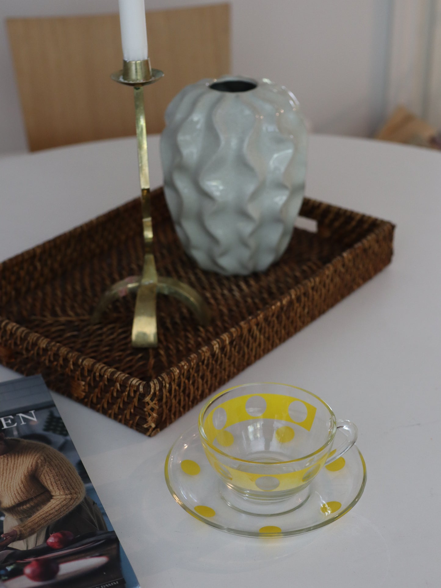 Vintage kopp med prikker