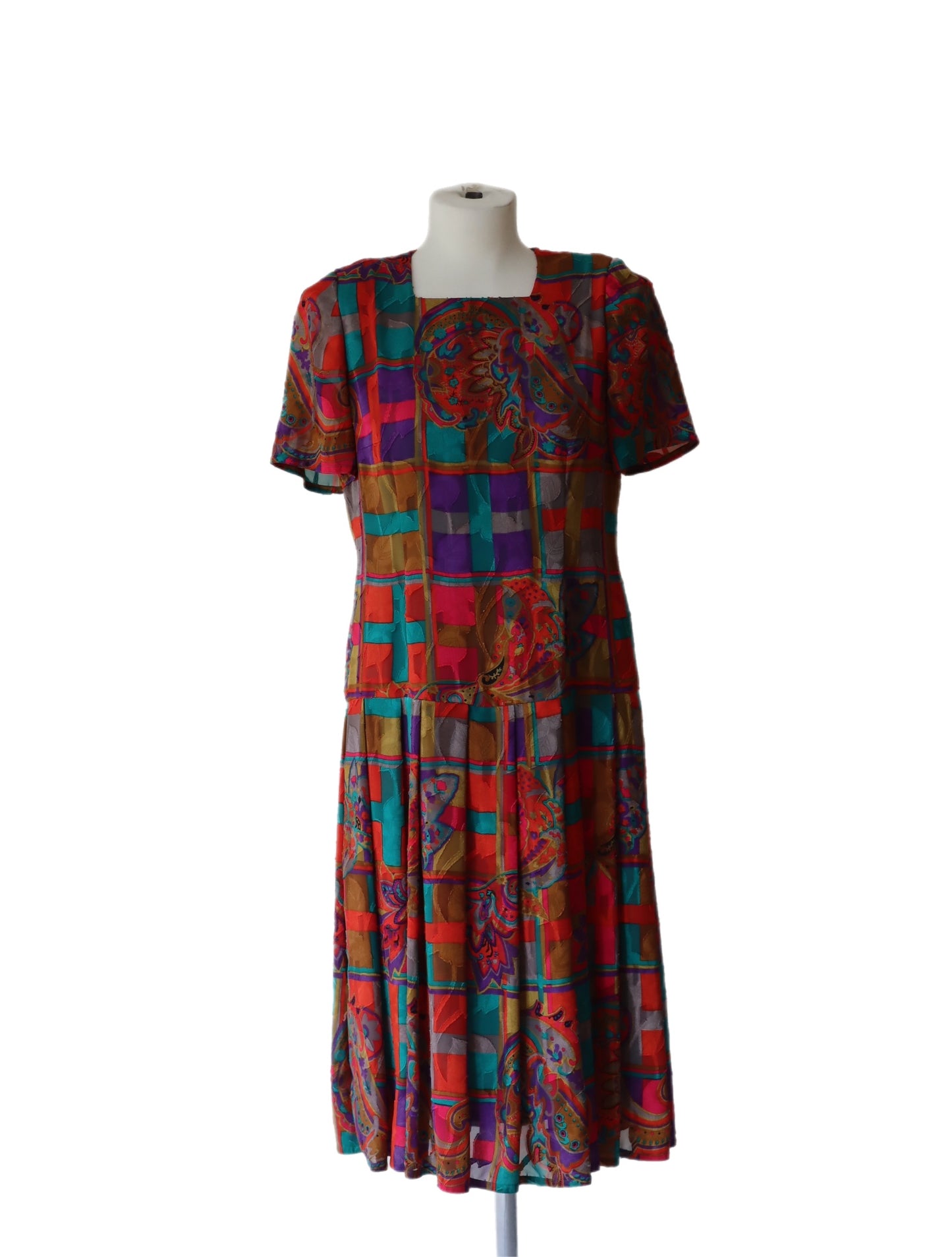 Vintagekjole, multicolor