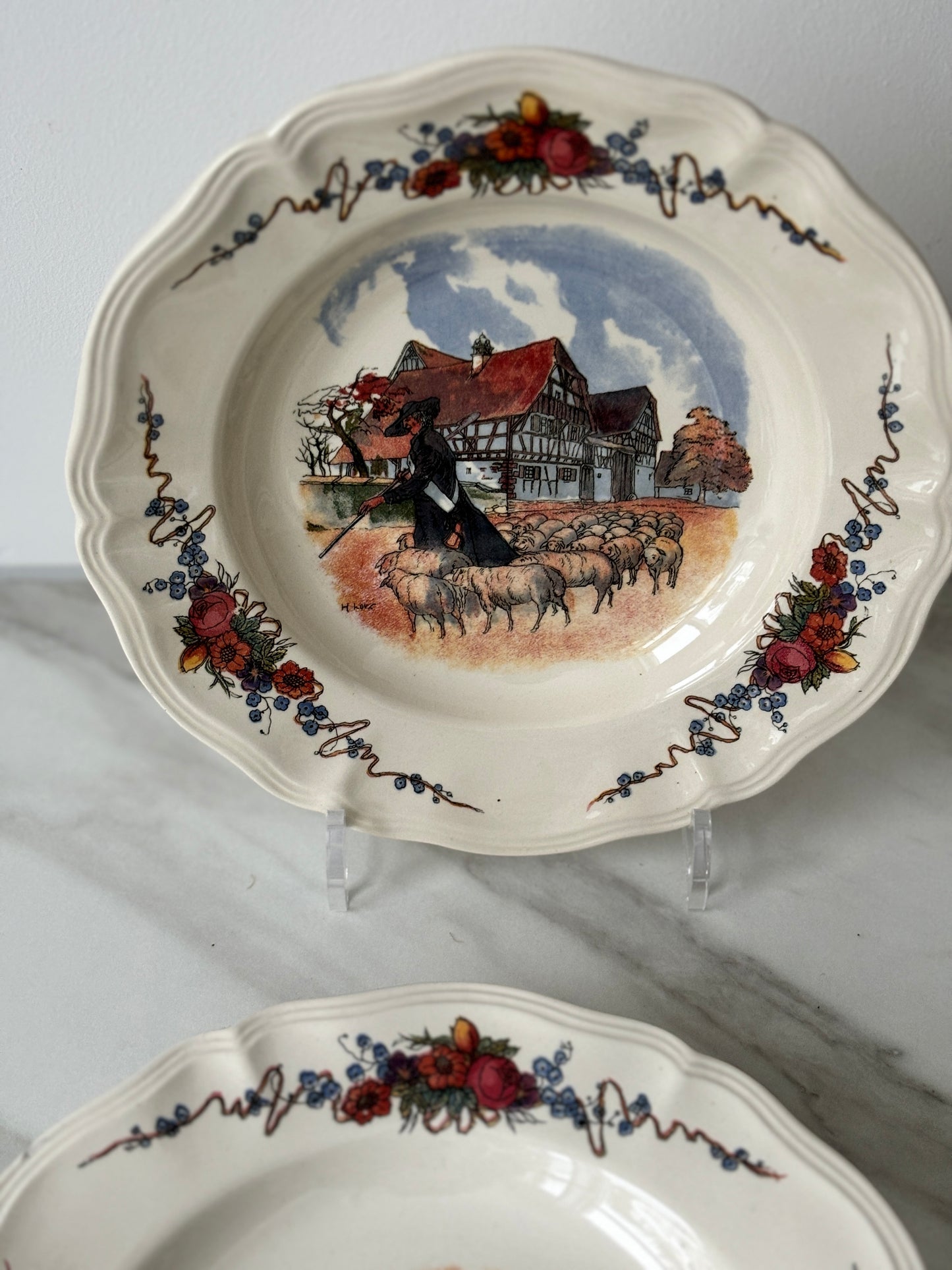 Vintageservise fra Sarreguemines, Frankrike