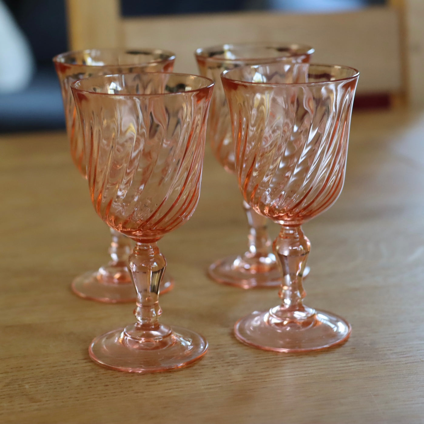 Vintage glass fra Luminarc - rosa