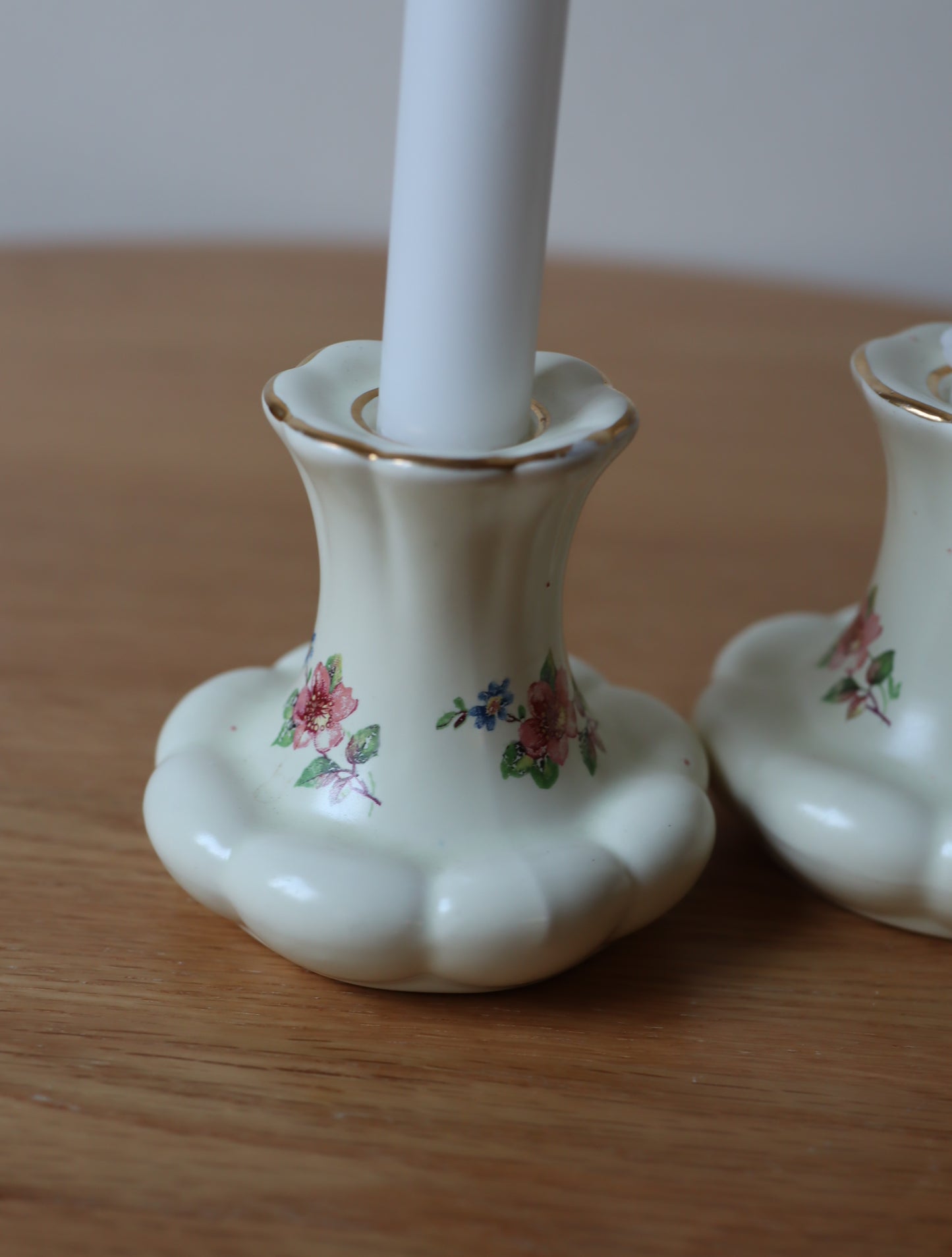 Lysestaker vintage, i porselen