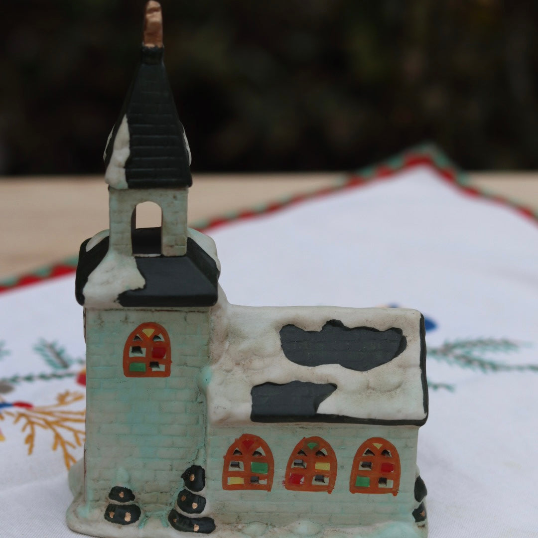Julepynt - kirke for telys