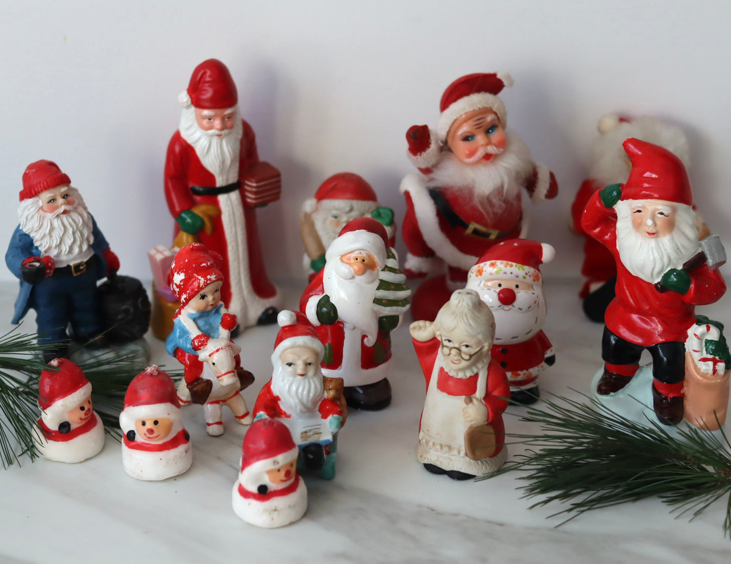 Lott med julefigurer