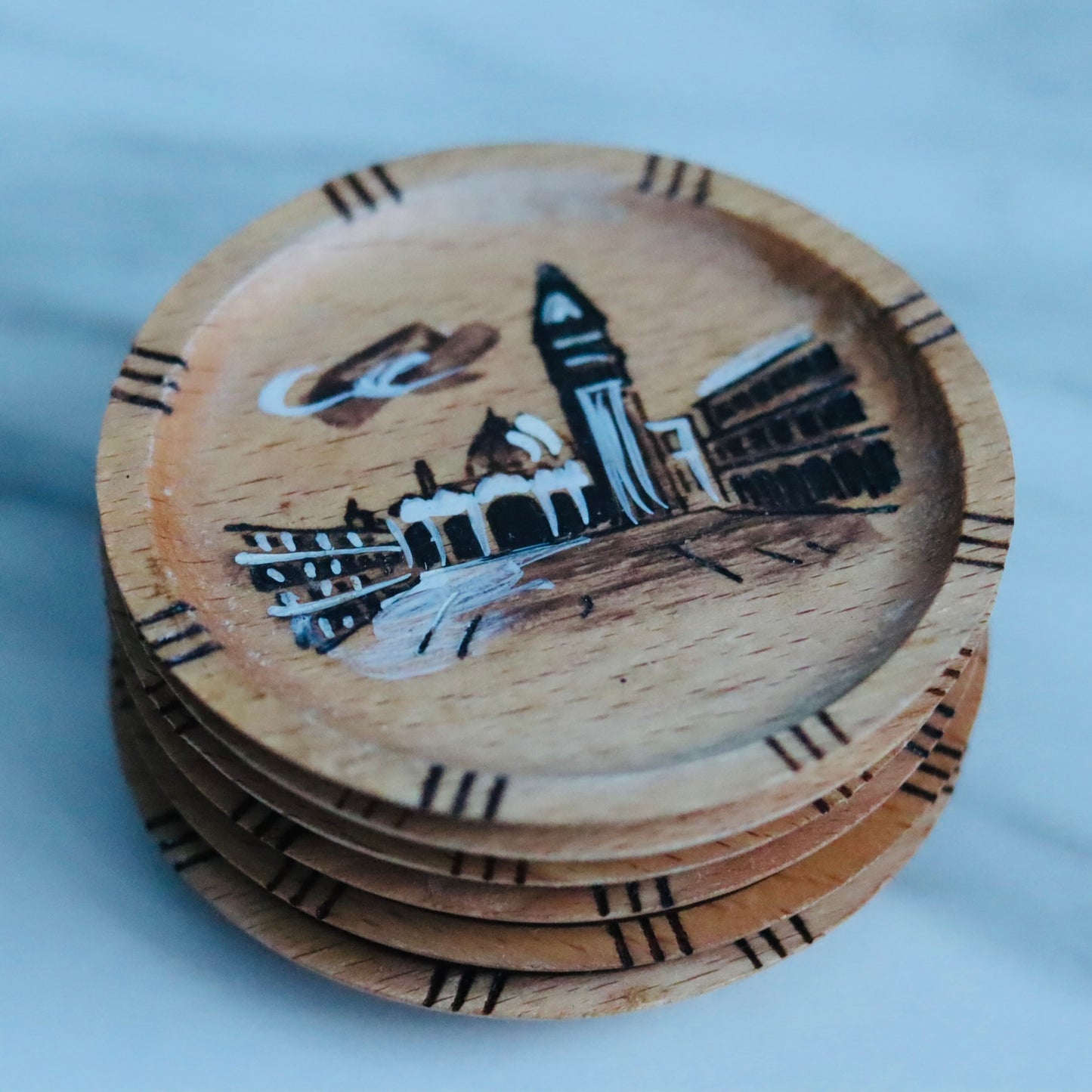 Glassbrikker - motiv fra Venezia