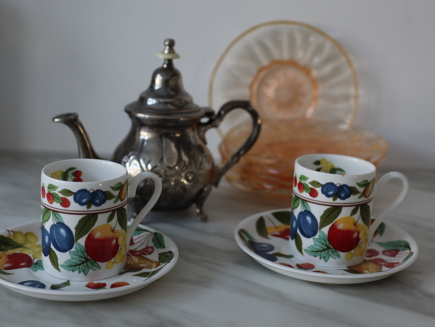 Kaffekopper og kaffekanne - brukt