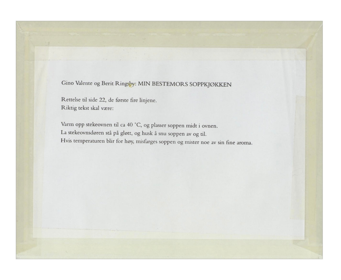 Min bestemors soppkjøkken - Gino Valente