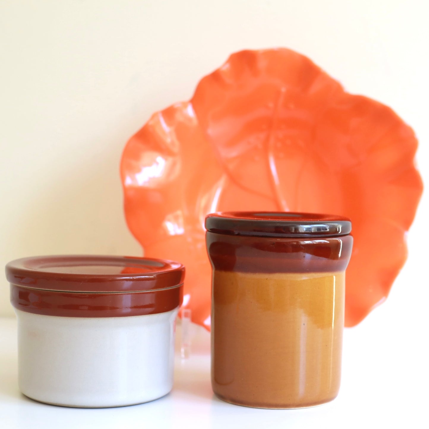 Vintage krukker i keramikk