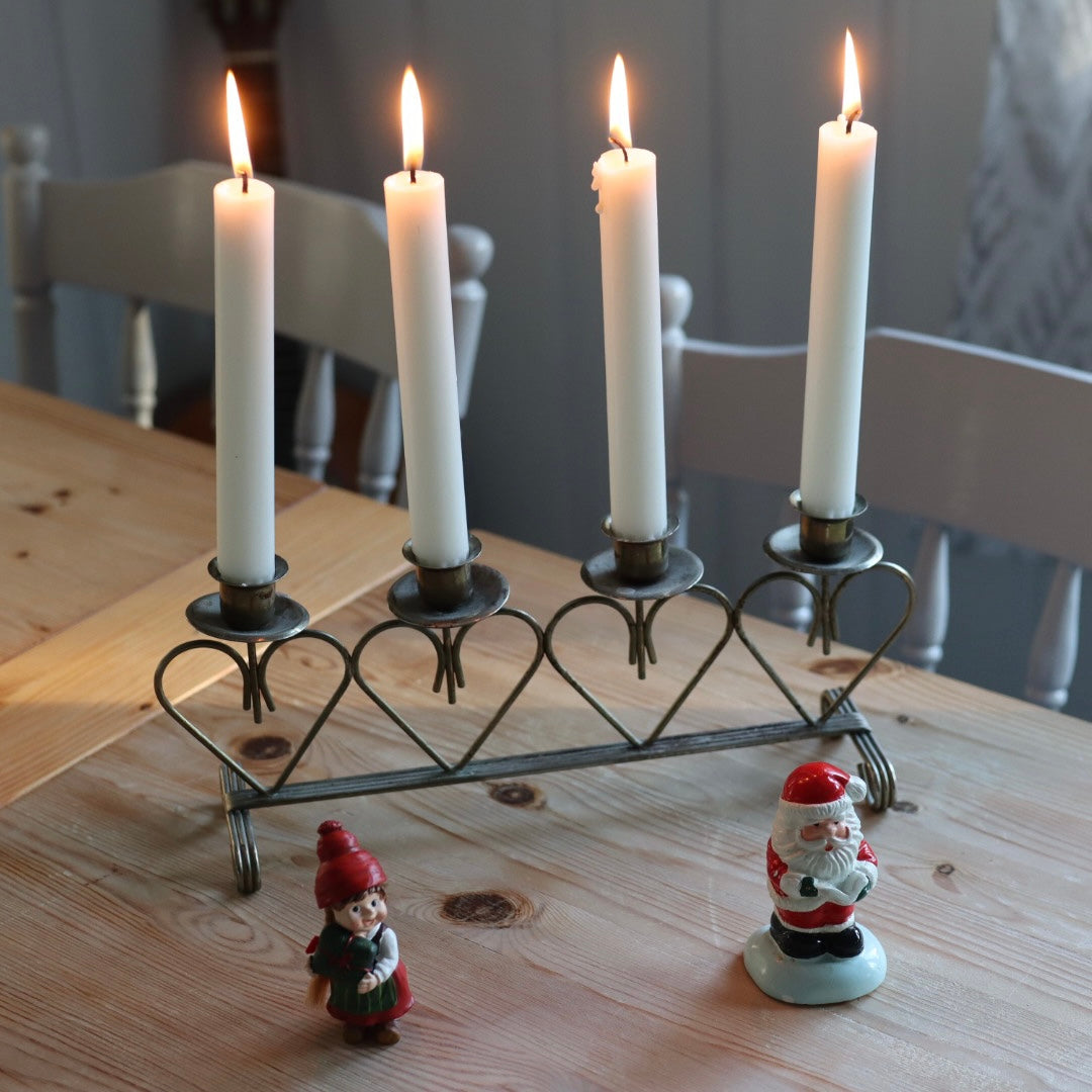 Adventstake i metall - secondhand