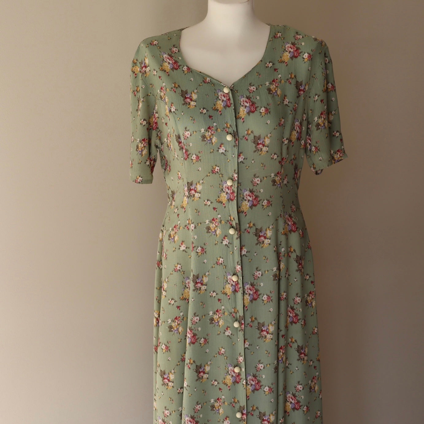 Lang kjole mintgrønn, secondhand