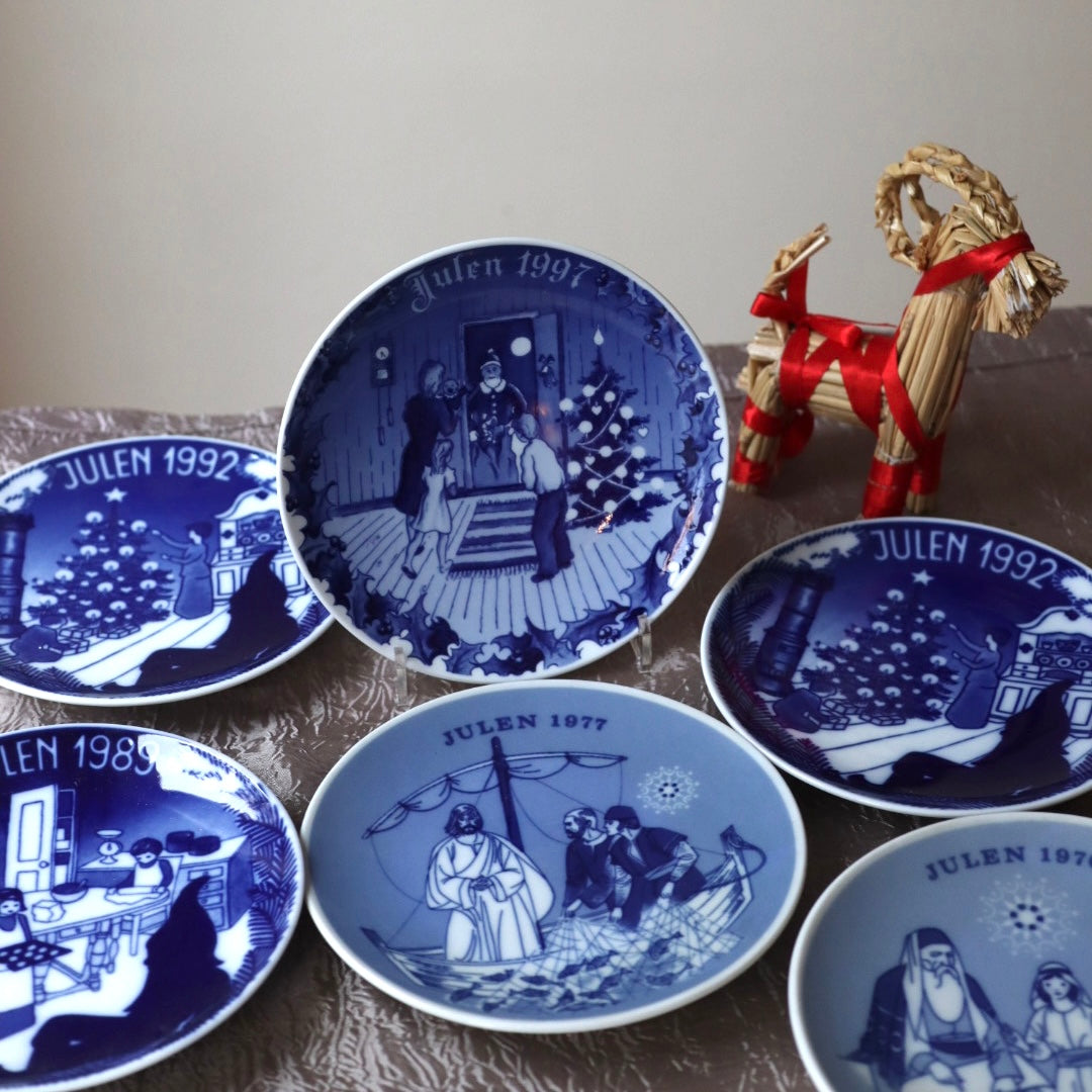 Vintage juleplatter fra Porsgrund
