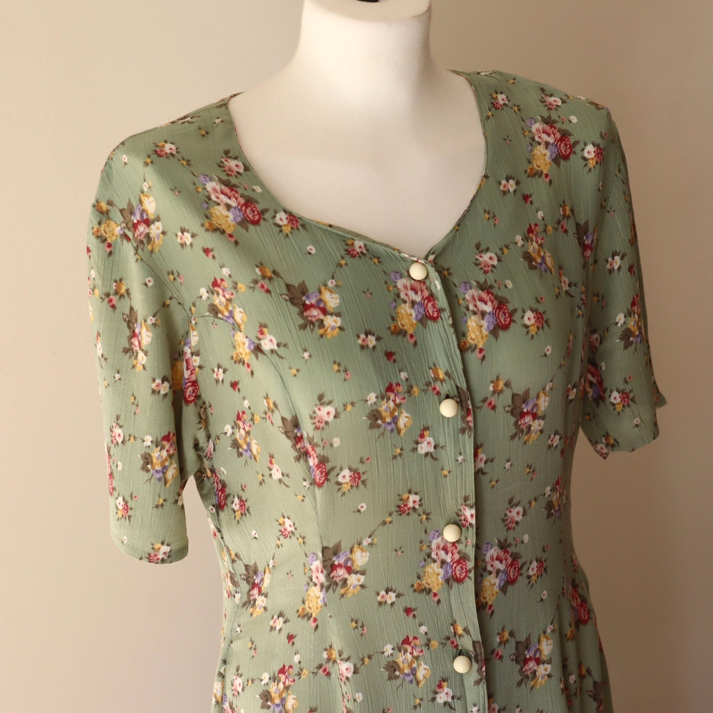 Lang kjole mintgrønn, secondhand