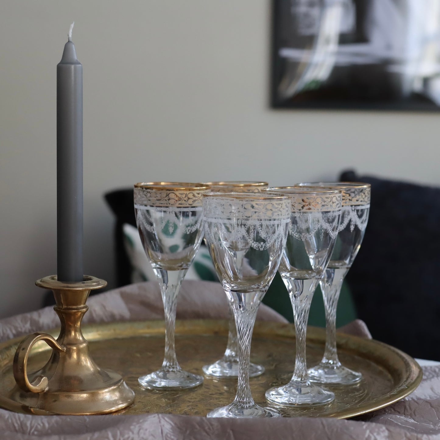 Vintage vinglass - italienske