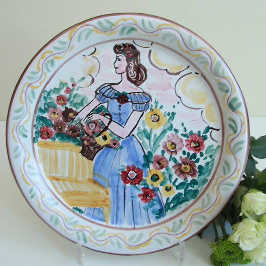 Vintage platte i keramikk