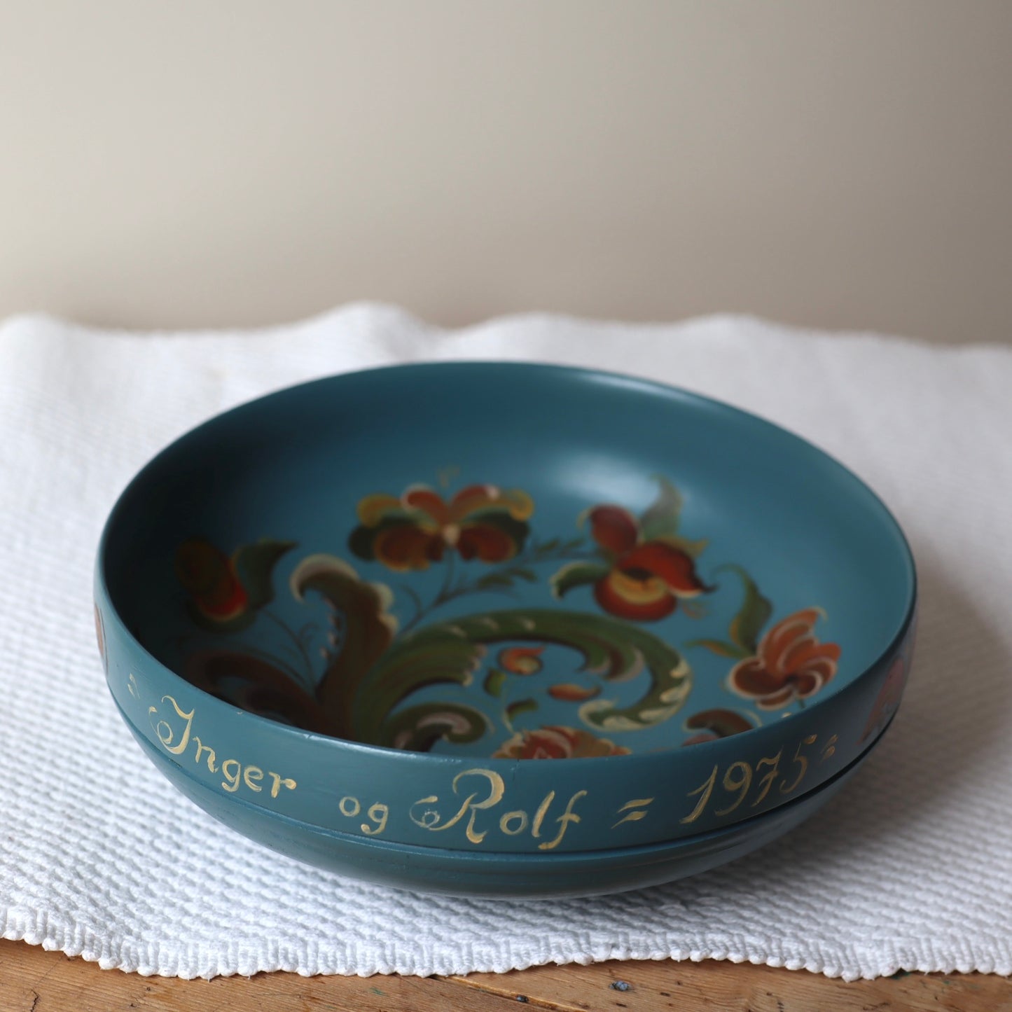 Rosemalt bolle - vintage