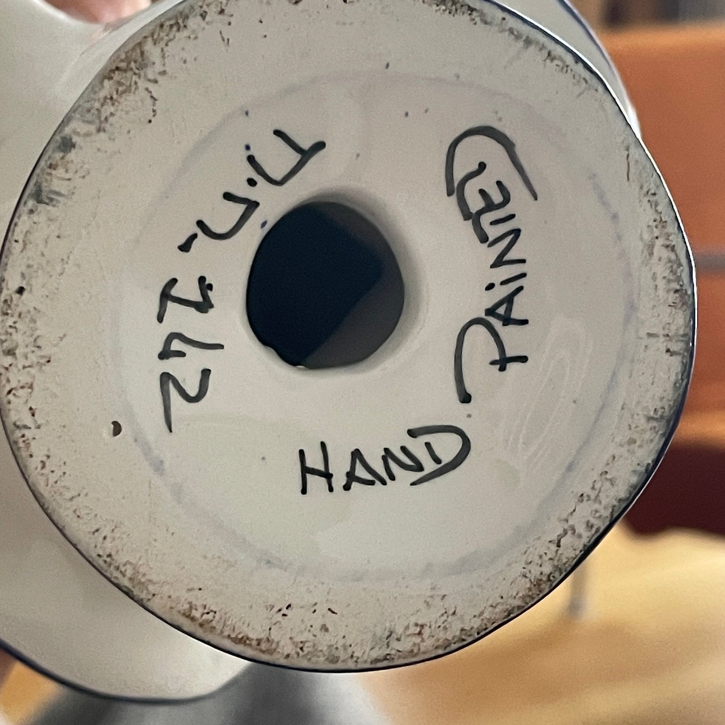 Vintage haner påskepynt, håndmalt