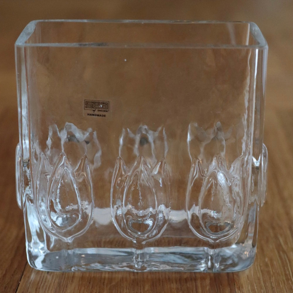 Vintagevase fra Sea glasbruk