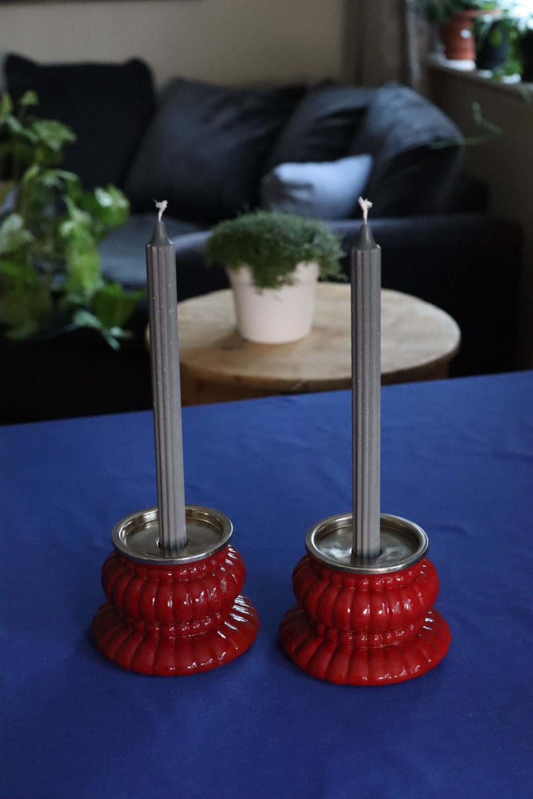 Lysestaker secondhand - røde