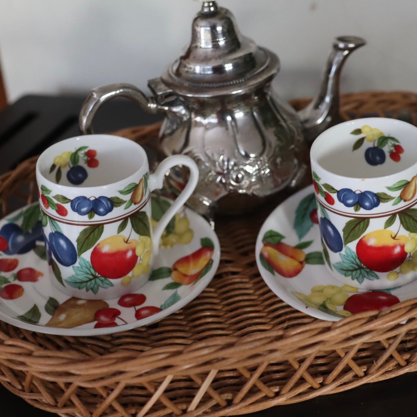 Kaffekopper og kaffekanne - brukt