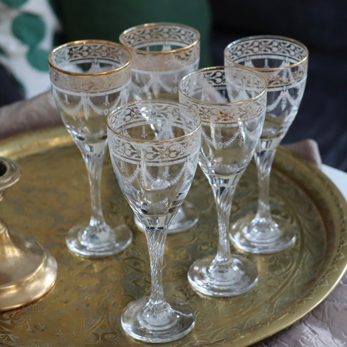Vintage vinglass - italienske