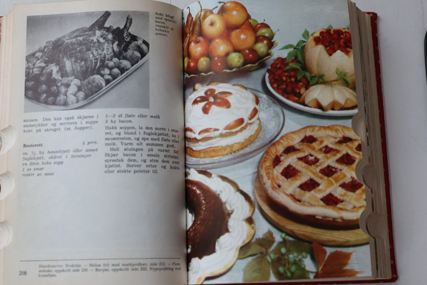 Vintage kokebok fra 1955