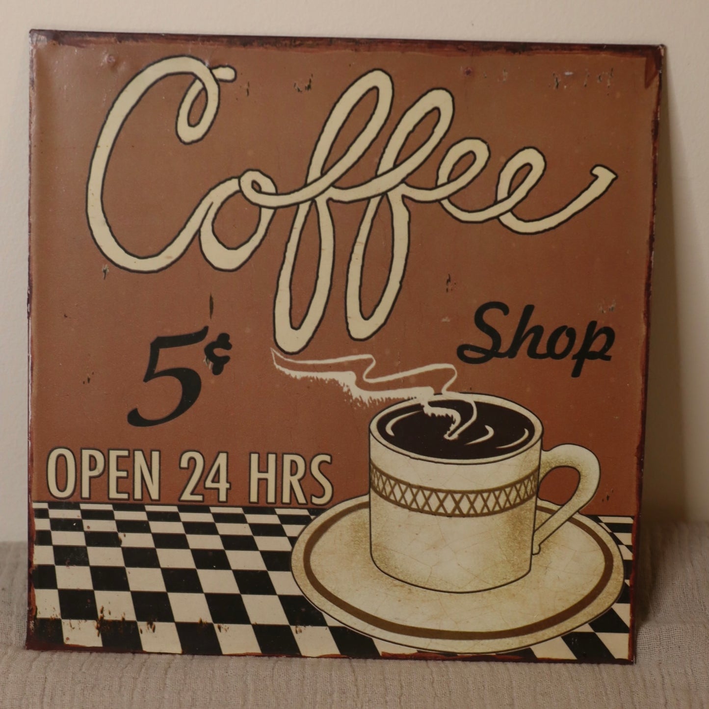 Metallskilt secondhand