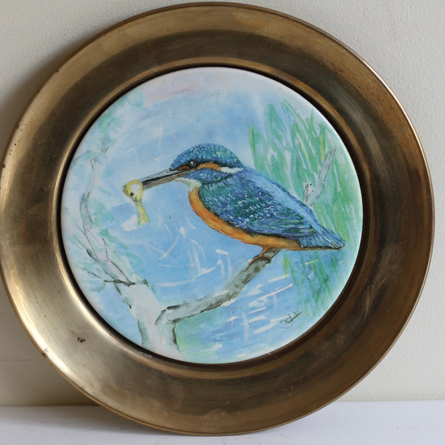 Platter med fugler - vintage