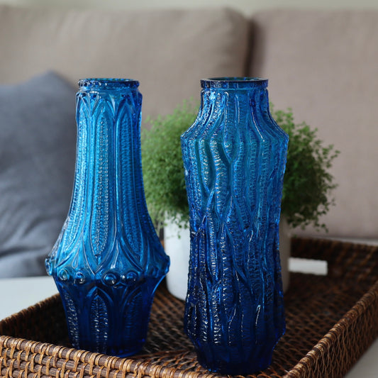 Vaser fra Oberglas - blå