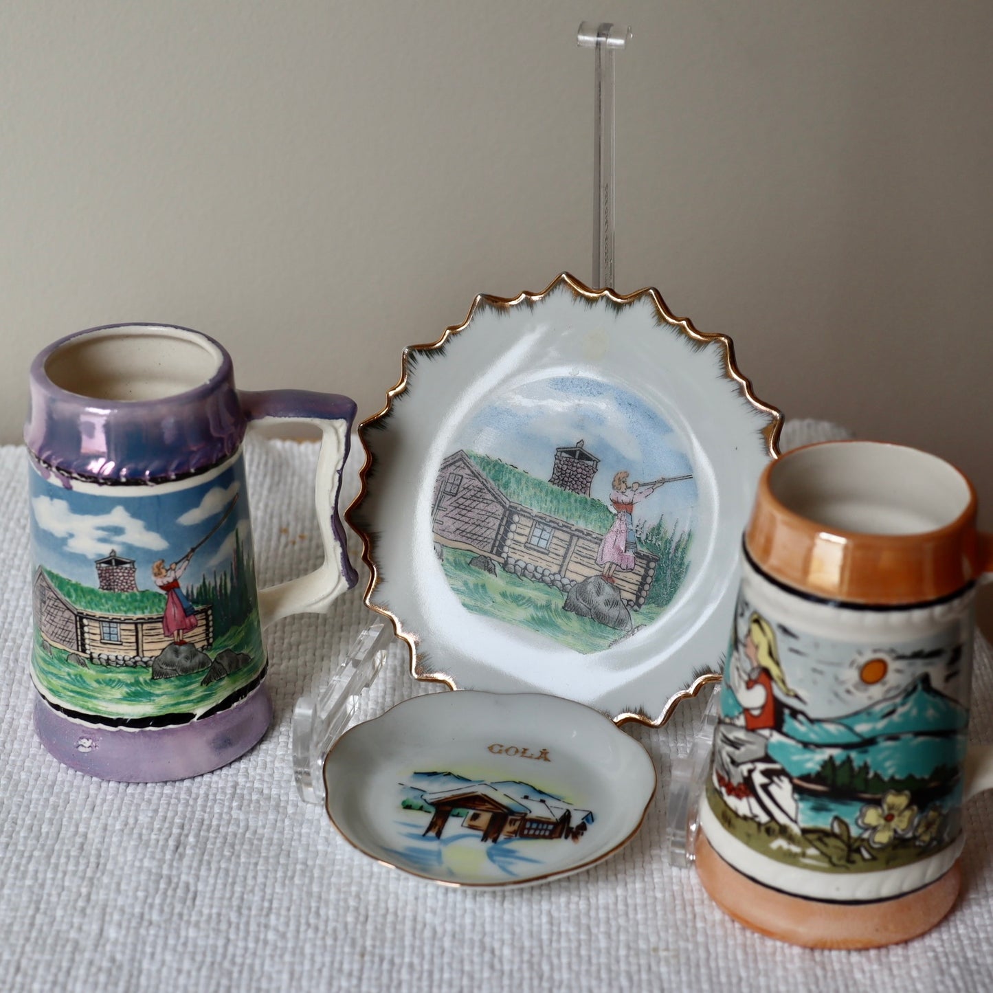 Souvenirer i porselen - vintage