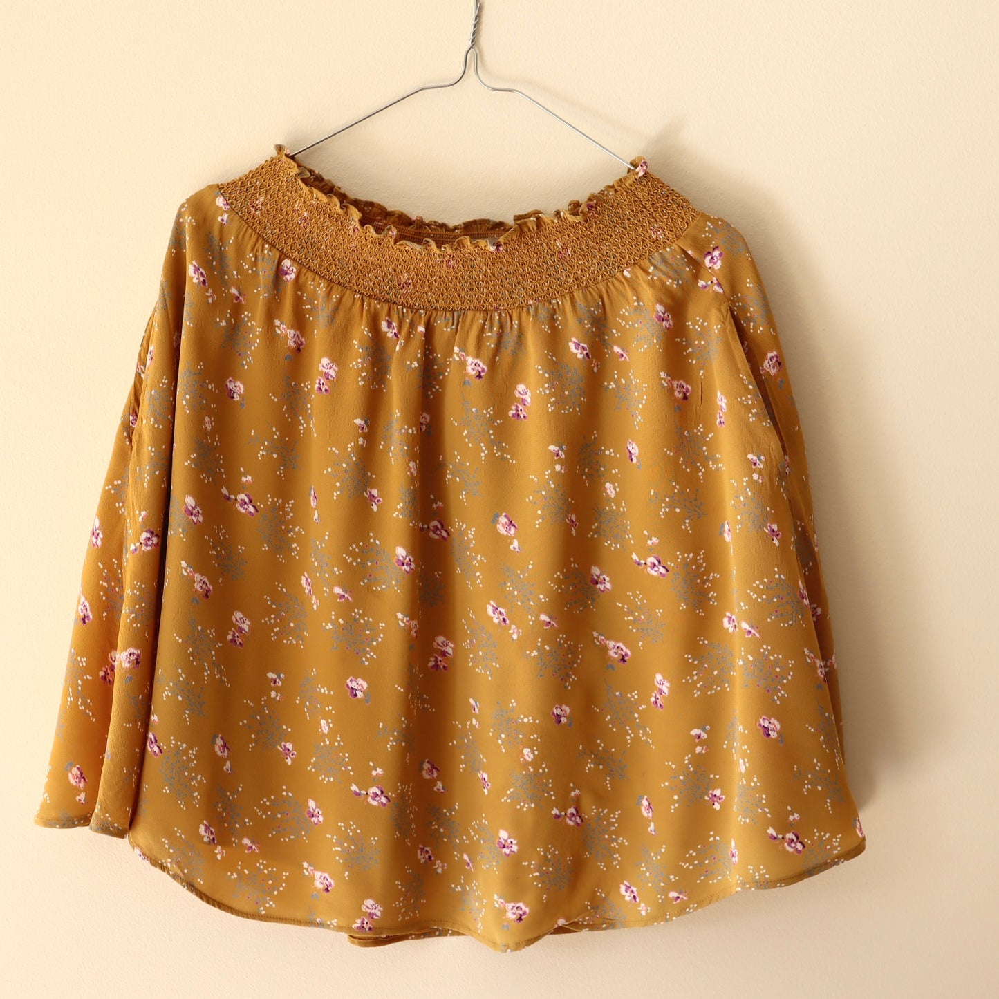 Skjørt sennepsgult - secondhand