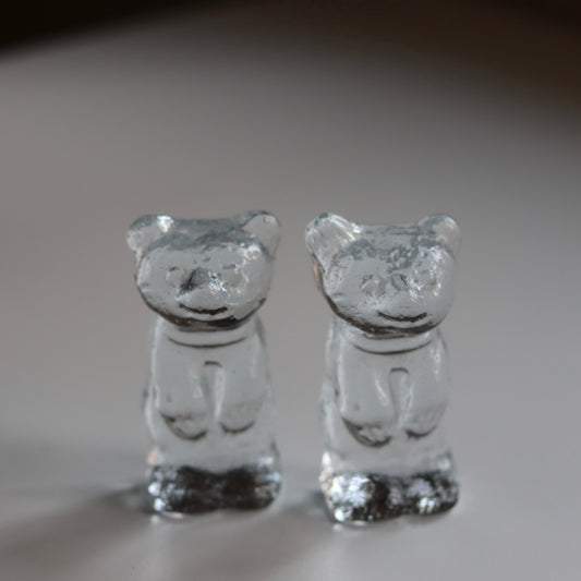 To bjørner i glass - vintage