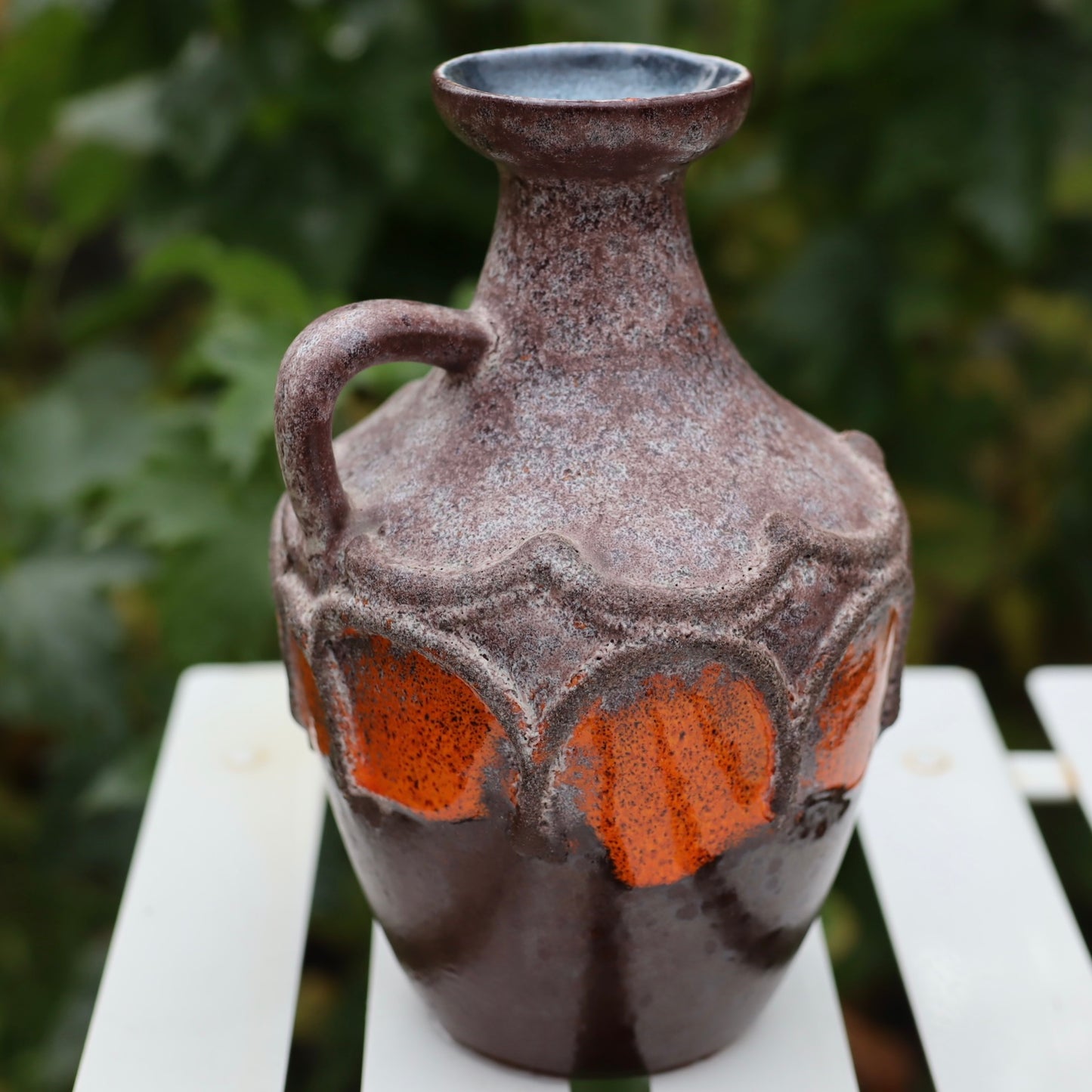 Retrovase tysk - brun og orange