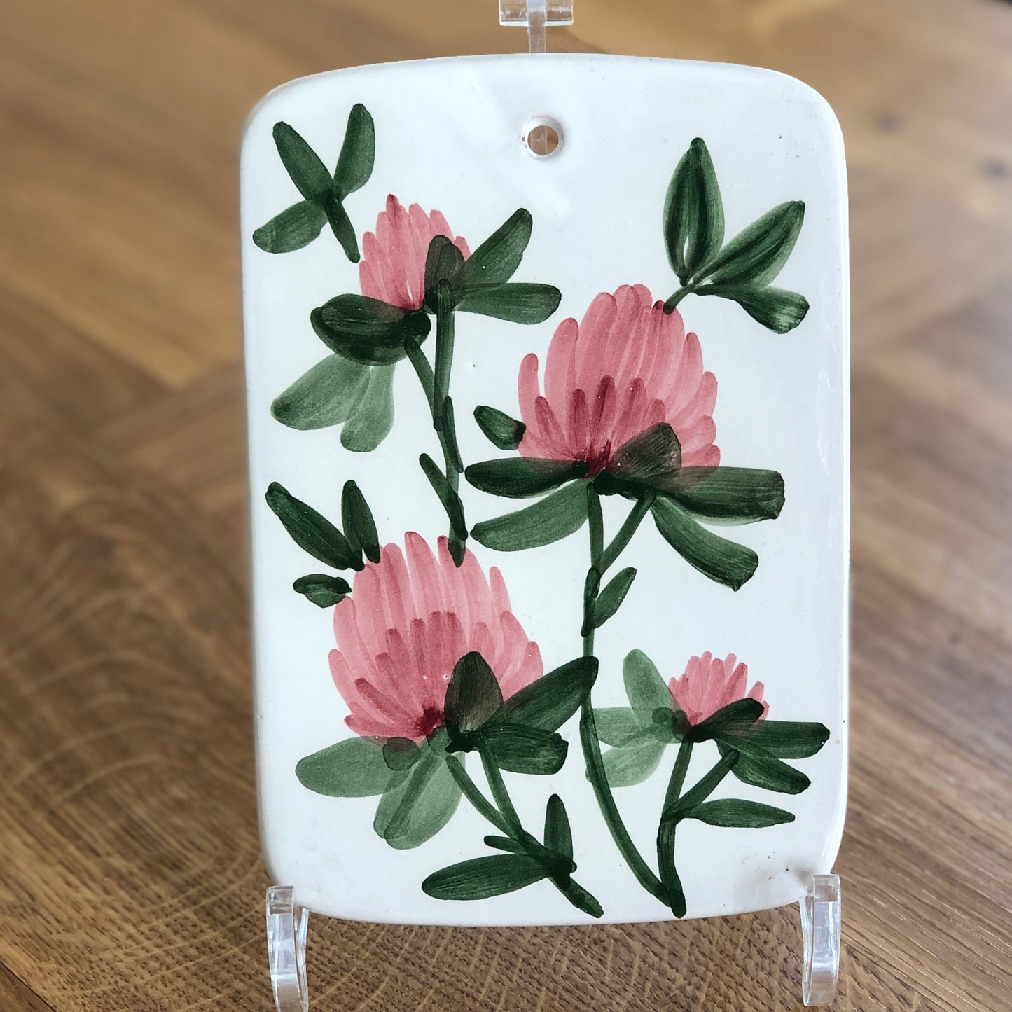 Plattte vintage med blomstermotiv