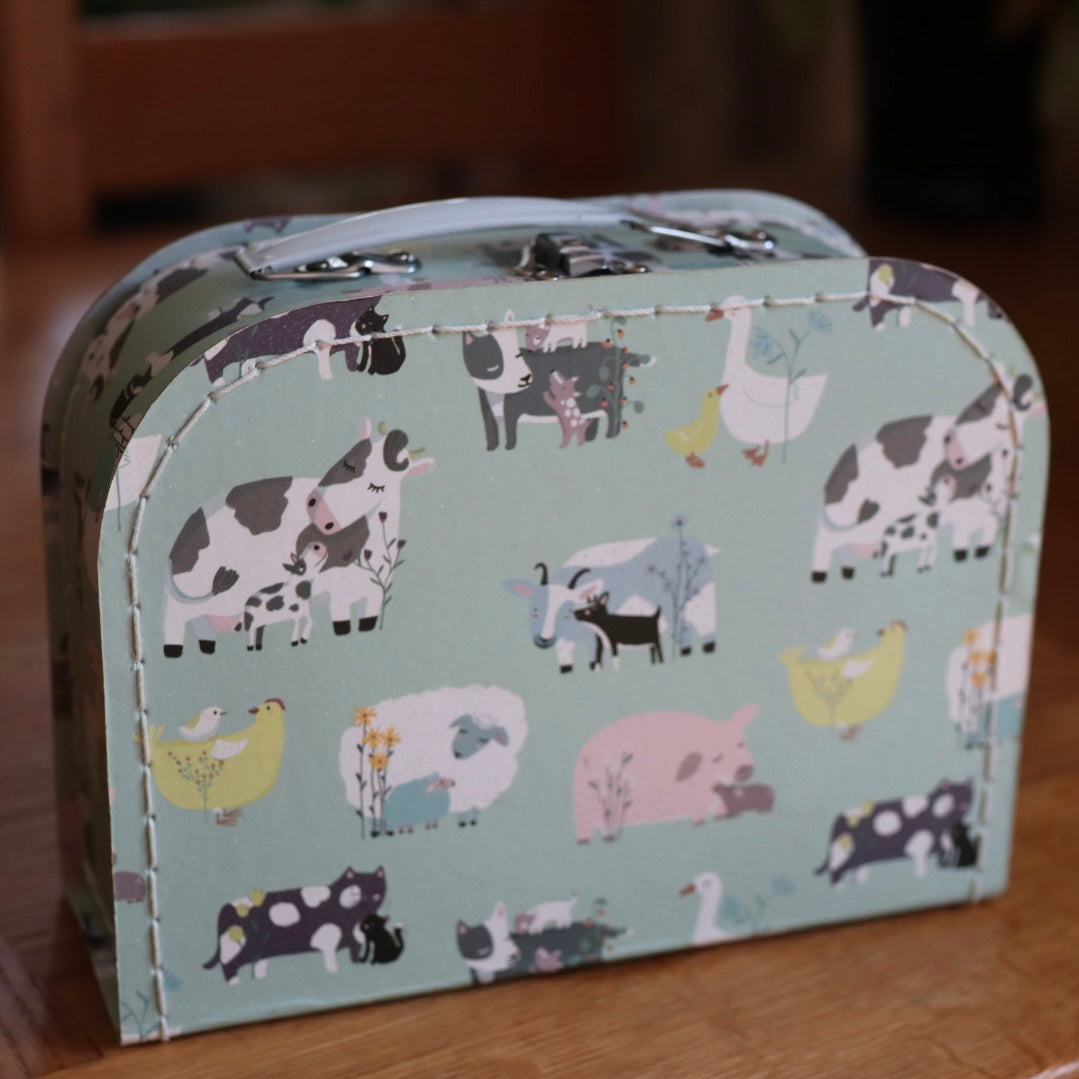 Lekekoffert - secondhand lyseblå