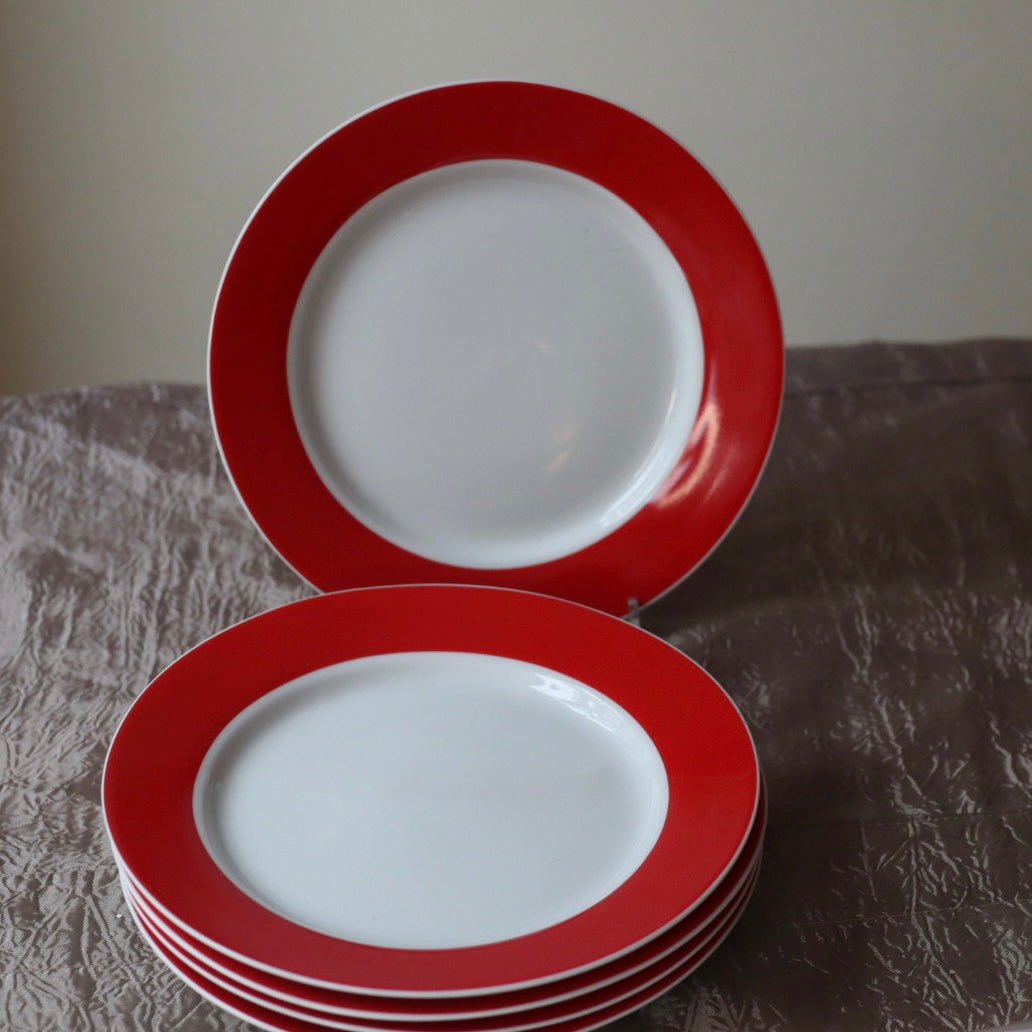 Lunchtallerkener secondhand - røde