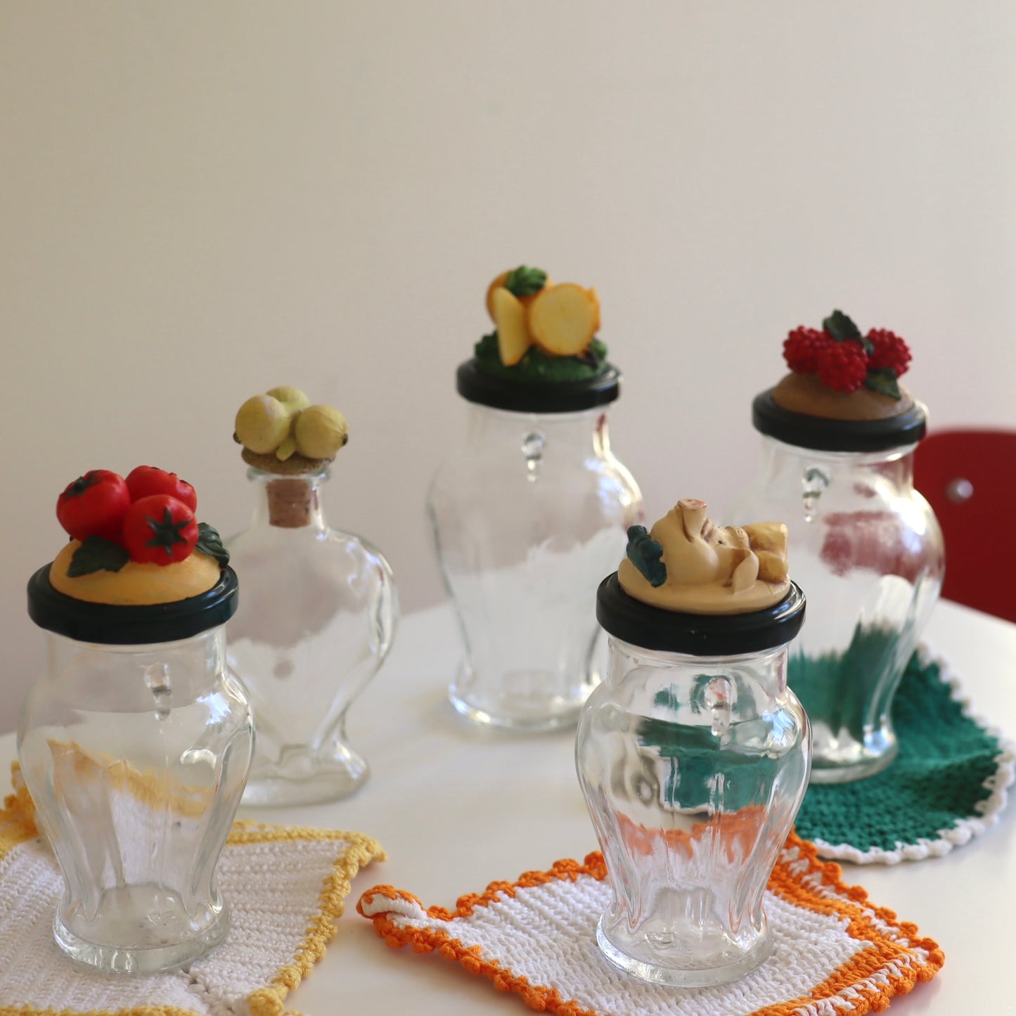 Retro oppbevaringsglass