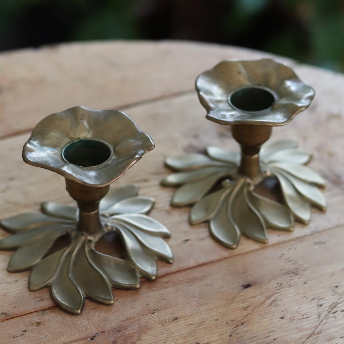 Lysestaker i messing - vintage