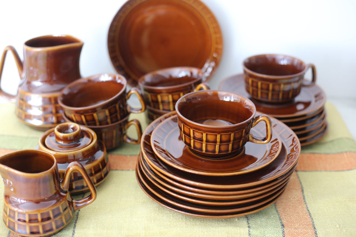 Vintage polsk kaffeservise «Sylwia / Kratka» – Pruszków, 1960/70-tallet