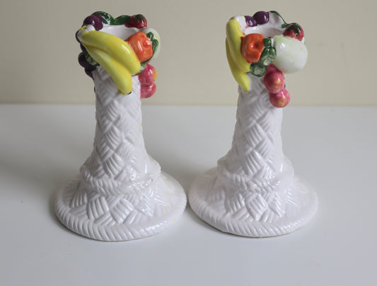 Vintage lysestaker - majolika