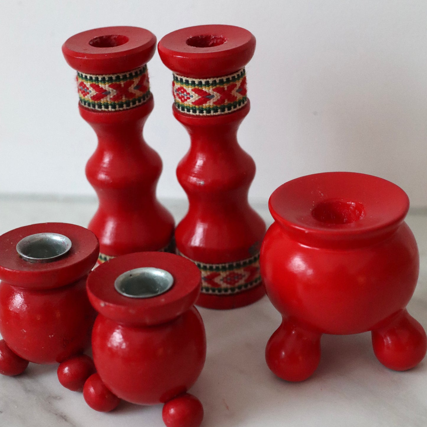 Vintage julelysestaker