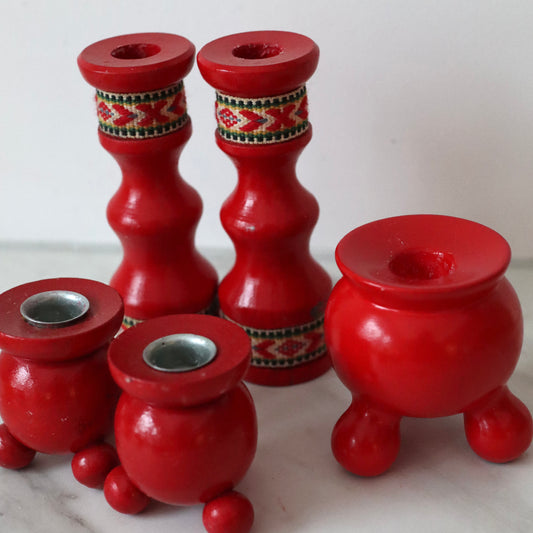 Vintage julelysestaker