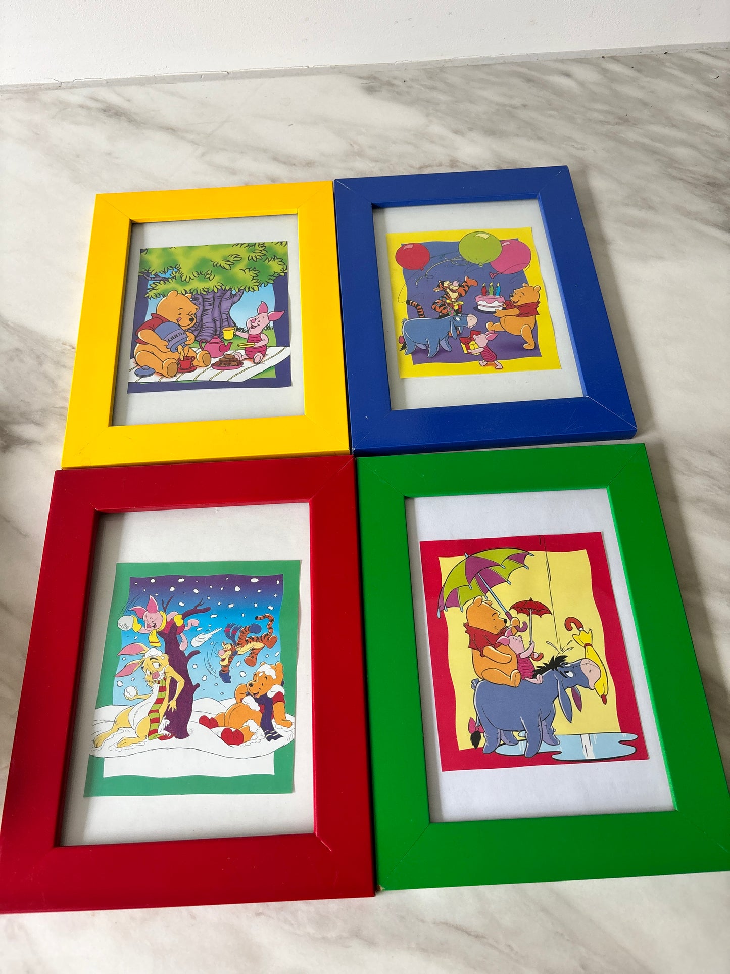 Vintage kuleramme + dekorbilder