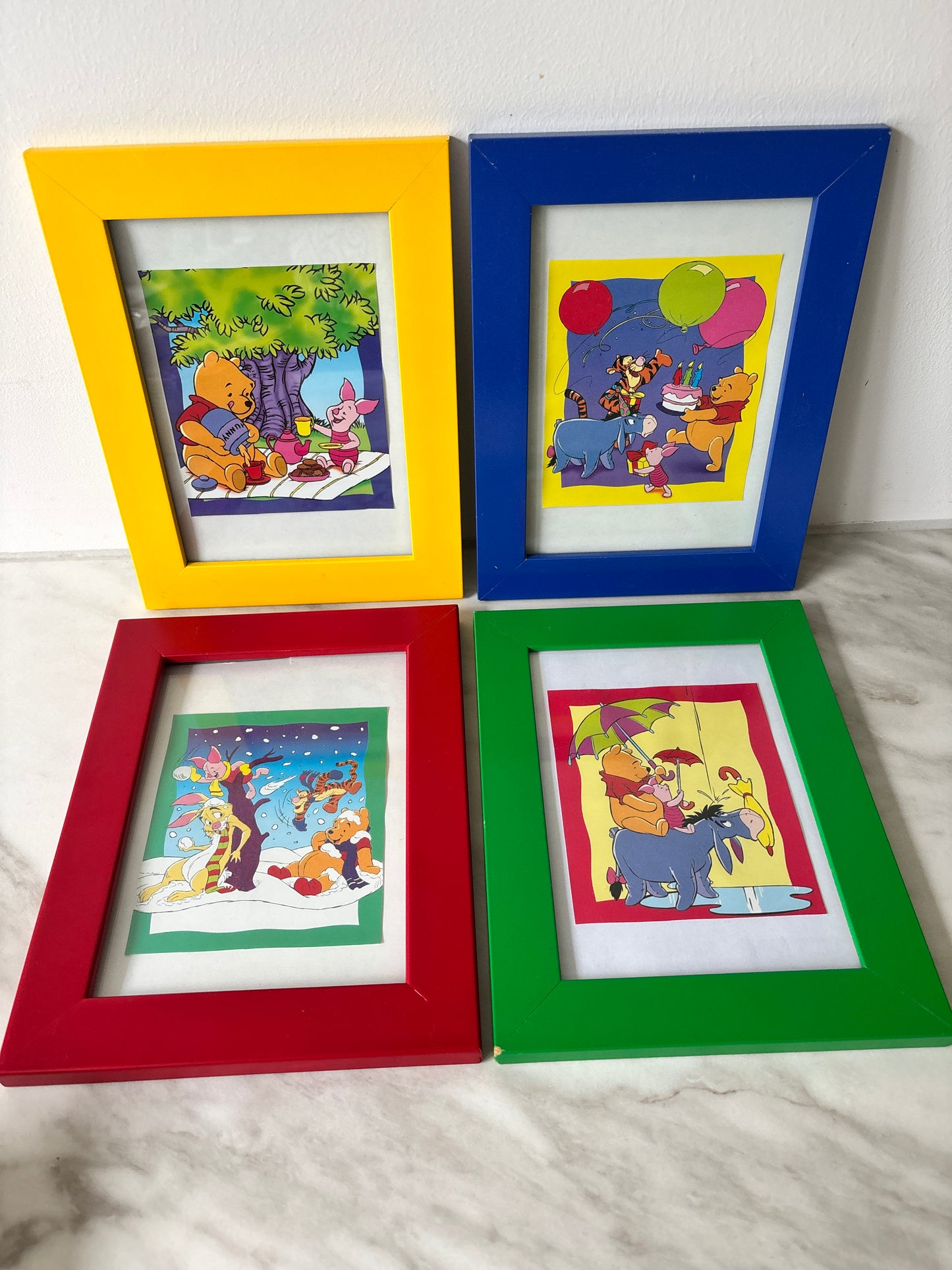 Vintage kuleramme + dekorbilder