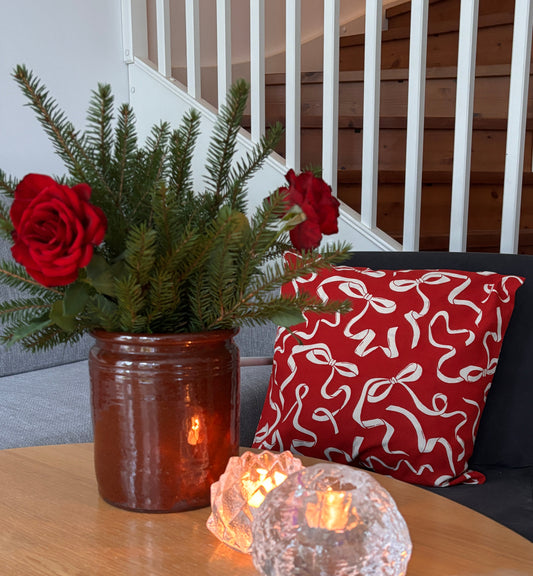 Krukke i brun keramikk