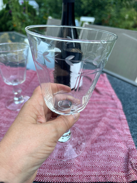 Rødvinsglass secondhand