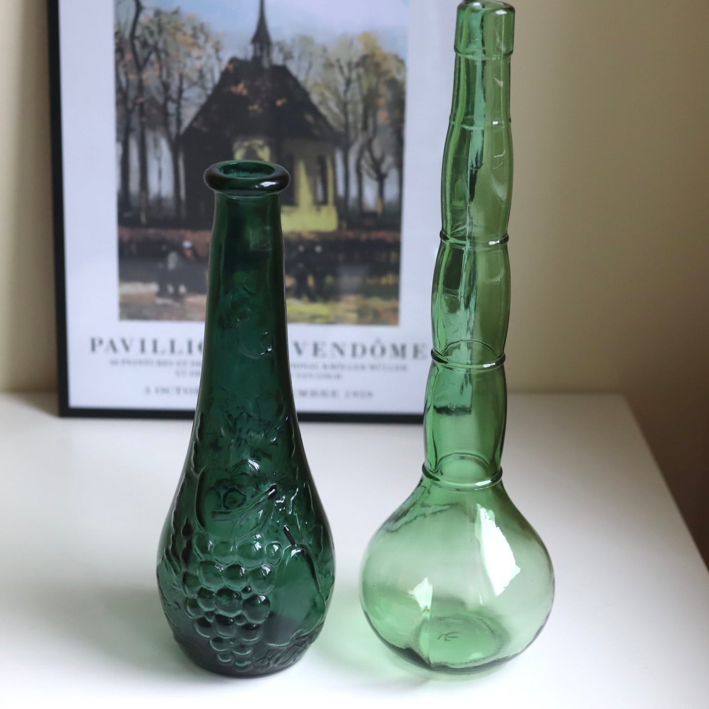 Vintageflasker grønne